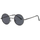 Polarized Sunglasses Small Round Lens Metal Frame Retro Unisex Glasses AE0518