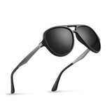 Polarized Aluminum Sunglasses for Unisex Metal Temples 53mm UV400
