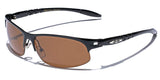 Polarized Half Frame Men's Wrap Around Fishing Golf Driving Sports Sunglasses