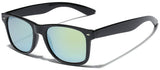 Square Horn Rimmed Reflective Mirror Lens Sunglasses