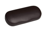 Hard Metal Bodied Eyeglass Case for Medium Frames in Matte Finish in Black and Brown