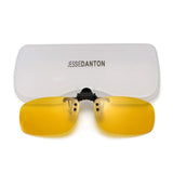 Polarized Clip-on Flip Up Metal Clip Rimless Sunglasses for Prescription Glasses