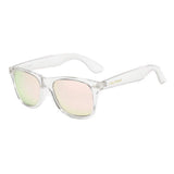 LongKeeper Polarized Sunglasses Classic Square Unisex Transparent Frame Glasses