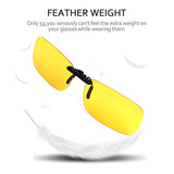 Clip-on Flip up Sunglasses for Men and Women Night Vision Driving Fishing Outdoor Glasses Polarized
