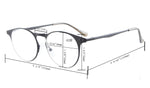 UV Protection,Anti Blue Rays,Reduce Eyestrain,Round Computer Reading Glasses