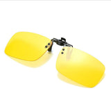 2PCS Polarized Day Night Vision Flip-up Clip-on Lens Driving Glasses Sunglasses