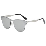 Clubmaster Classic Unisex Sunglasses Futuristic Integral Rimless Lens LK1738