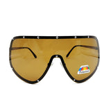 Oversized Polarized Shield Sunglasses Mirrored Lens For Women Men