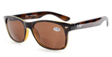 Classic Bifocal Sunglasses Brown Lens +1.0