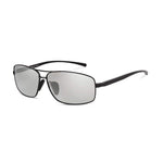 /Polarized Photochromic Lens Day and Night Al-Mg Frame Driving Photosensitive Sunglasses for Men