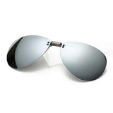 Clip-On Sunglasses Polarized Aviator Al-Mg Rimless Lens For Prescription Glasses