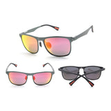 Retro Driving Sunglasses Polarized Metal Frame 56mm