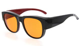 Anti-Blue Light Blocking Glasses,Fit Over Reading and Prescription Glasses