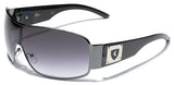 Men's Retro Fashion Shield Lens Aviator Sunglasses