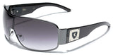 Men's Retro Fashion Shield Lens Aviator Sunglasses
