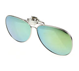 Polarized Clip-on Flip up Sunglasses Lens Glasses Sport Mirror