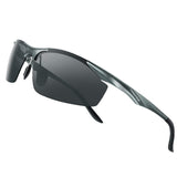 Men's Fashion Polarized Sunglasses for Men Driving Golf Al-Mg Metal Frame