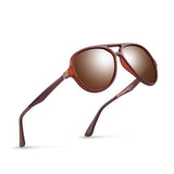 Polarized Aluminum Sunglasses for Unisex Metal Temples 53mm UV400