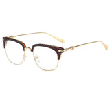 Unisex Vintage Classic Metal Glasses Frame With Clear Lenses