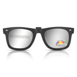 Clip-on Sunglasses Unisex Polarized Frameless Lens Flip Up Clip on Sunglasses Eyeglass,1-Piece clip on glasses