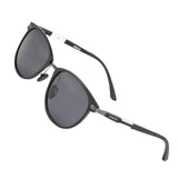 Retro Round Polarized Sunglasses - Adjustable Vintage Metal Sunglasses For Women Men