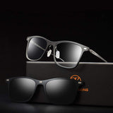 Eyeglasses Frame Optical Frame Prescription Eyeglasses Frame With Magnetic Clip-on Sunglasses Carbon Fiber frame