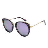 Polarized Sunglasses for Women Semi Rimless Sunglasses/Cat Eye Sunglasses/Retro Round Sunglasses UV Protection Eyewear