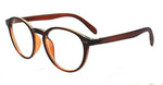 Vintage Retro Small Nails Horned Rim Round Clear Lens Glasses Prescription