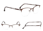 4-Pack Half-Rim Reading Glasses with Spring Hinges