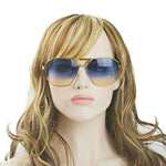 /unisex rectangular sunglasses special metal bridge