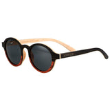 Real Wood Sunglasses For Women Round Polarized UV400 Protection Eco Friendly