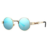 Round John Lennon Sunglasses Retro Steampunk Sun Glasses