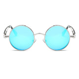 Polarized Sunglasses Steampunk Round Lens Metal Frame Unisex Glasses AE0519