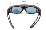 Driving Glasses Flipup Coverup Polarized Fitover Sunglasses B-6453