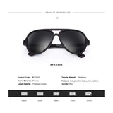 Polarized Aluminum Sunglasses for Unisex Metal Temples 53mm UV400