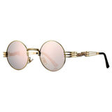 Round John Lennon Sunglasses Retro Steampunk Sun Glasses