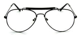 Classic Aviator Photocromic Transition Clear Lens Metal Eyeglasses Sunglasses