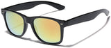Square Horn Rimmed Reflective Mirror Lens Sunglasses