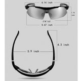 Sport Sunglasses With 5 Interchangeable Lenes for Men/Women Outdoors UV Protection Cycling, Running, Climbing