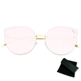 The New Selna Oversize Rimless Cat Eye Sunglasses