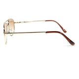 Select 1 or 2 Pairs - Unisex Aviator Retro Sun Readers Spring Hinged Reading Glasses Sunglasses (These Are BIFOCAL Reading Glasses)