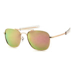 Aviator Sunglasses Polarized For Men Women Square Mirror Metal Frame Sun Glasses