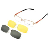 Magnetic Sunglasses Clip For Eyeglass and Night Vision Clip for Driving