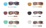 Unisex Handmade Bamboo Wayfarer Sunglasses UV400 HD Polarized Wooden Retro Color Frame Glasses