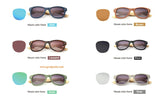 Unisex Handmade Bamboo Wayfarer Sunglasses UV400 HD Polarized Wooden Retro Color Frame Glasses