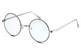 Circle Oversized Metal Eyeglasses Frame Inspired Horned Rim Clear Lens Glasses