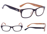 4-Pack Reading Glasses with Spring-Hinges