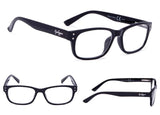 4-Pack Reading Glasses with Spring-Hinges