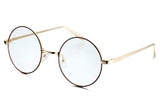 Circle Oversized Metal Eyeglasses Frame Inspired Horned Rim Clear Lens Glasses