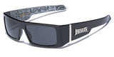 Men's Flat Top Original Gangster Shades Men's Hardcore Rectangle Dark Lens Sunglasses Bandana Print
